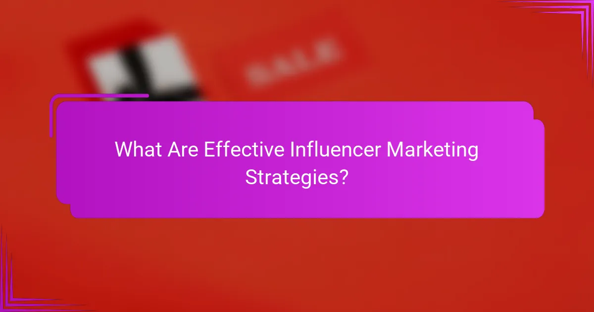What Are Effective Influencer Marketing Strategies?