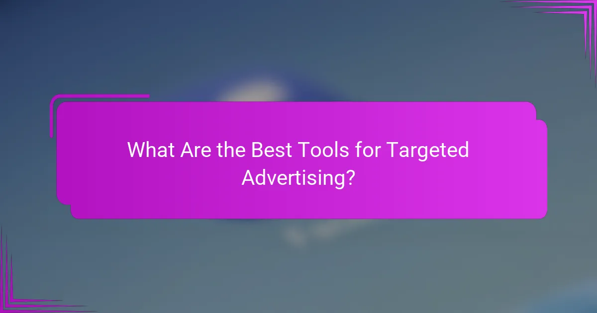 What Are the Best Tools for Targeted Advertising?