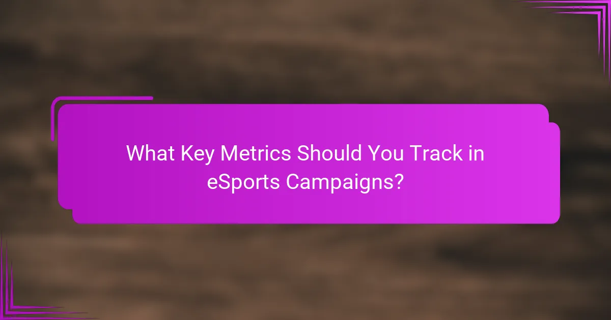 What Key Metrics Should You Track in eSports Campaigns?